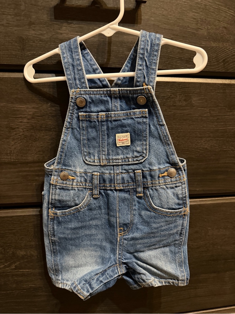 Old Navy Blue Denim Shortalls for Kids
